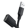 Кабель UGREEN US103 USB 2.0 A Male to A Female Cable 1.5m (Black)(UGR-10315) (7073)- № 2