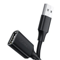 Кабель UGREEN US103 USB 2.0 A Male to A Female Cable 1.5m (Black)(UGR-10315) (Цвет 7073) - фото № 2