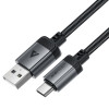 Кабель ACEFAST C20-04 USB-A to USB-C aluminum alloy charging data cable Black (7073)- № 5