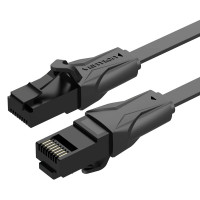 Мережевий кабель Vention Flat Cat.6 UTP Patch Cable 0.75M Black