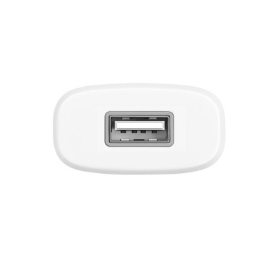 Мережевий зарядний пристрій HOCO C11 Smart single USB (iP cable) charger set White (6957531047735) - зображення 3