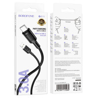 Кабель BOROFONE BX111 Feliz charging data cable Type-C 1m Black (Колір 7073) - фото № 2