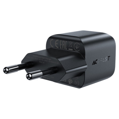 Мережевий зарядний пристрій ACEFAST A73 mini PD20W GaN USB-C charger Black - зображення 3