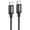 Кабель HOCO X89 Wind 60W charging data cable Type-C to Type-C(unpackaged) Black