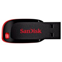 Флеш-накопичувач SanDisk USB 2.0 Cruzer Blade 128Gb Black/Red (Колір Черный) - фото № 2