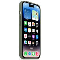 Чохол для смартфона Silicone Full Case AAA MagSafe IC for iPhone 14 Olive (Цвет Olive) - фото № 3