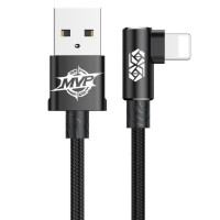 Кабель Baseus MVP Elbow Type Cable USB For IP 2A 1m Black (Колір 7073), Атикул k7586 |  купить на VILKI.NET - фото № 1