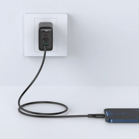 Кабель ACEFAST C3-01 Type-C to iP 3A, 30W, TPE, TPE connectors, Black (Цвет Черный) - фото № 4