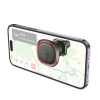 Автотримач для телефона BOROFONE BH124 Roman magnetic car holder (air outlet) Black and Red (Цвет Black-Red) - фото № 3