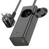 Мережевий зарядний пристрій HOCO NS4 Sharp PD65W(2C1A) desktop socket(EU/GER) Black (Черный)- № 2