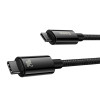 Кабель Baseus Tungsten Gold Fast Charging Data Cable Type-C to Type-C 240W 3m Black (7073)- № 3