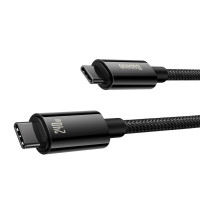 Кабель Baseus Tungsten Gold Fast Charging Data Cable Type-C to Type-C 240W 3m Black (Колір 7073) - фото № 3