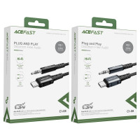 Кабель-перехiдник ACEFAST C1-08 USB-C to 3.5mm aluminum alloy audio cable Black (Колір Черный) - фото № 5