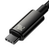 Кабель Baseus Tungsten Gold Fast Charging Data Cable Type-C to Type-C 240W 3m Black (7073)- № 6