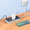 Мережевий подовжувач HOCO AC8A Storm 3-position socket(PD30W/1C3A) Black (Черный)- № 4