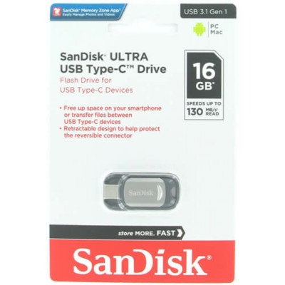 Flash SanDisk USB 3.0 Ultra Type-C 16Gb (150Mb/s) - зображення 2