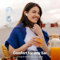 Бездротові навушники UGREEN WS106 HiTune T3 Active Noise-Cancelling Wireless Earbuds (White)(UGR-90206) (Колір Белый) - фото № 8