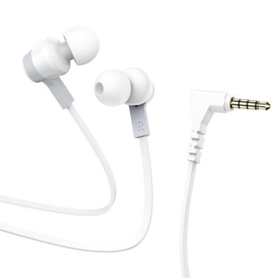 Навушники HOCO M86 Oceanic universal earphones with mic White - зображення 1