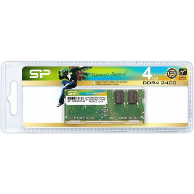 DDR4 SiliconPower 4GB 2400MHz CL17 SODIMM - изображение 1