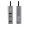 USB-хаб HOCO HB1 4USB Line machine Tarnish (Тьмяний)- № 2