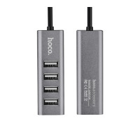 USB-хаб HOCO HB1 4USB Line machine Tarnish (Колір Тьмяний) - фото № 2