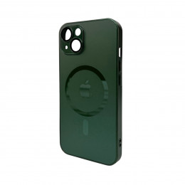 Чохол для смартфона AG Glass Matt Frame Color MagSafe Logo for Apple iPhone 13 Cangling Green
