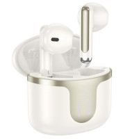 Бездротові навушники HOCO EQ7 Snowflake true wireless BT headset Milky White