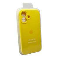 Чохол для смартфона Silicone Full Case AA Camera Protect for Apple iPhone 16 56,Sunny Yellow (Колір Sunny Yellow) - фото № 2
