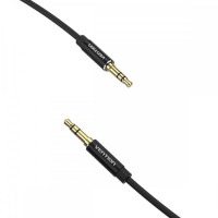 Аудіокабель Vention 3.5mm Male to Male Audio Cable 2M Black Aluminum Alloy Type (BAXBH) (Колір Черный) - фото № 2