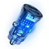 АЗП Usams US-CC162 C31 Прозрачное автомобильное мини-зарядное устройство с двумя USB-портами A+A, 15 Вт (CC162CC01) - изображение 3