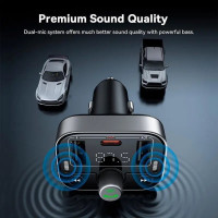 АЗП з FM-модулятором Baseus S-09 Pro Series Car FM Transmitter Cluster Black (Колір Черный) - фото № 7