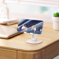 Тримач для телефона HD6 Winner dual-axis rotating desktop stand White (Цвет 7068) - фото № 4