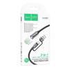 Кабель-світильник HOCO UA38C USB/Type-C to LED light adapter cable Black (7073)- № 2