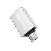 Адаптер BOROFONE BV2 adapter USB-A to Micro-USB, converter, OTG support, USB 3.0  - фото № 2