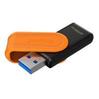 Флеш-накопичувач Kingston USB 3.2 DT Exodia S 256GB Black/Orange (Колір Black) - фото № 3