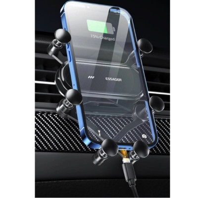 Тримач для мобільного Essager Vios Gravity Car Mount Phone Holder  black (EZJZL-WC01) (EZJZL-WC01) - зображення 2