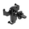 Автотримач для телефона HOCO CA103 vertical and horizontal air outlet gravity car holder Black Metal Gray (Black Metal Grey)- № 6