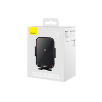 Автотримач для телефона з БЗП Baseus Halo Electric Wireless Charging Car Mount 15W Black (Колір Черный) - фото № 6
