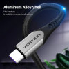 Кабель Vention USB-C to USB 2.0-A Fast Charging Cable 1.5M Gray Aluminum Alloy Type (COFHG) - зображення 8