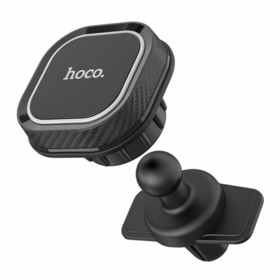 Тримач для мобільного HOCO CA52 Intelligent air outlet in-car holder Black+Gray (6931474707529) - изображение 3