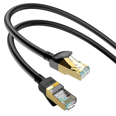 Кабель Gigabit Ethernet-кабель HOCO US02 Level из чистой меди (L=5M), черный - изображение 2
