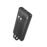 Зовнішній акумулятор BOROFONE BJ57 Graceful 22.5W+PD20W fully compatible power bank with cable (10000mAh) Black (Цвет 7073) - фото № 2