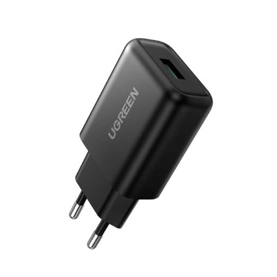 Зарядний пристрій UGREEN CD122 QC3.0 USB Fast Charger EU (Black) (UGR-70273) (UGR-70273) - зображення 1