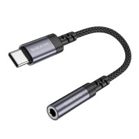 Перехідник BOROFONE BV24 Graceful digital audio converter cable Type-C to 3.5mm Metal Grey (Колір Metal Gray) - фото № 4