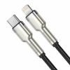 Кабель Baseus Cafule Series Metal Data Cable Type-C to iP PD 20W 2m Black (7073)- № 2