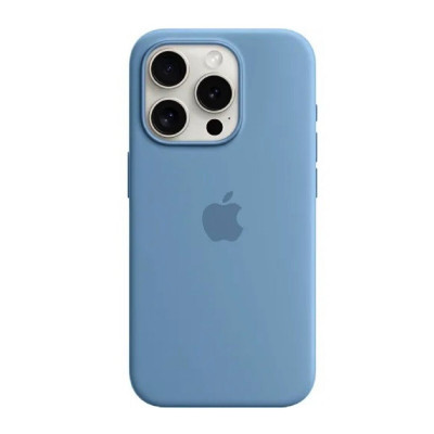 Чохол для смартфона Silicone Full Case AAA MagSafe IC for iPhone 15 Pro Max Blue - изображение 1
