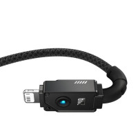 Кабель Baseus Unbreakable Series Fast Charging Data Cable USB to iP 2.4A 2m Cluster Black (Колір Cluster Black) - фото № 3