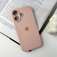 Чохол для смартфона Silicone Full Case AA Camera Protect for Apple iPhone 16 15,Pink Sand (Колір Pink Sand) - фото № 6