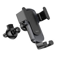 Автотримач для телефона HOCO CA103 vertical and horizontal air outlet gravity car holder Black Metal Gray (Цвет Black Metal Grey) - фото № 7