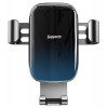 Автотримач для телефона Baseus Glaze Gravity Car Mount Black (Черный)- № 2